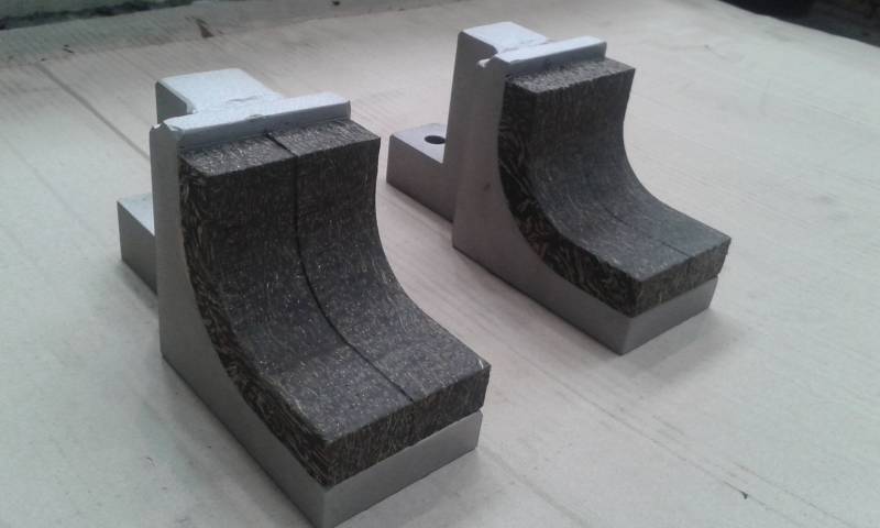 Bloc de frein de dérouleuse de fabrique de papier ouaté