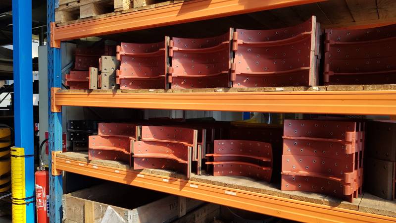 Mâchoires de frein de grues en échange standard